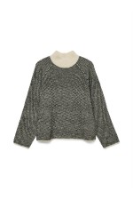 VMFELIZE LS HIGH NECK PULLOVER BOO - ΜΑΥΡΟ