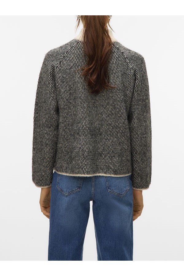 VMFELIZE LS HIGH NECK PULLOVER BOO - ΜΑΥΡΟ