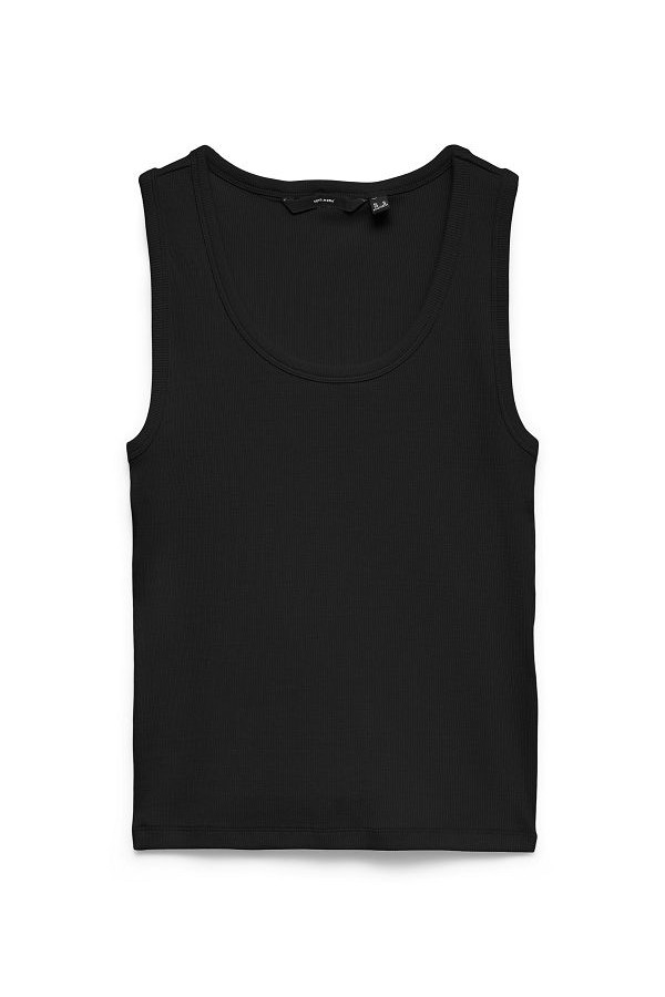 VMCHLOE SL SHORT TANK TOP NOOS - ΜΑΥΡΟ