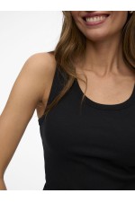 VMCHLOE SL SHORT TANK TOP NOOS - ΜΑΥΡΟ