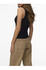 VMCHLOE SL SHORT TANK TOP NOOS - ΜΑΥΡΟ