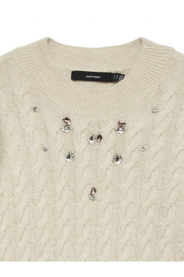 VMDORTHEA LS KNIT PULLOVER EXP - ΜΠΕΖ
