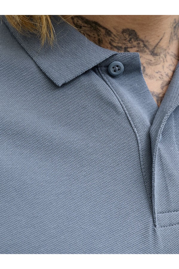 JJEBASIC POLO SS NOOS - ΜΠΛΕ
