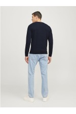 JREBCALLUM KNIT CREW NECK NOOS - ΜΠΛΕ