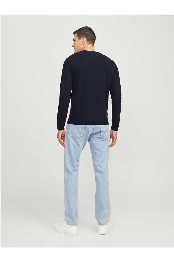 JREBCALLUM KNIT CREW NECK NOOS - ΜΠΛΕ