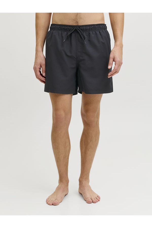 JREBHAWAII SWIM SHORT SOLID - ΜΑΥΡΟ