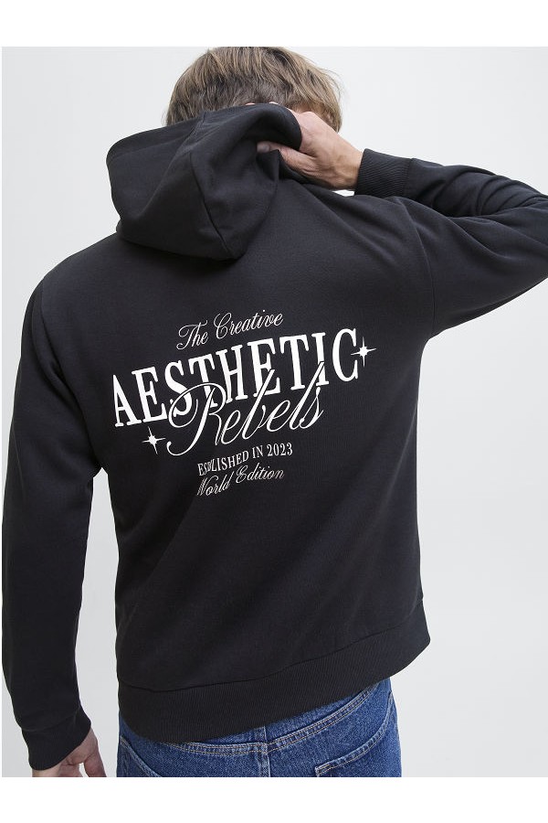 JREBROCK SWEAT HOOD - ΜΑΥΡΟ