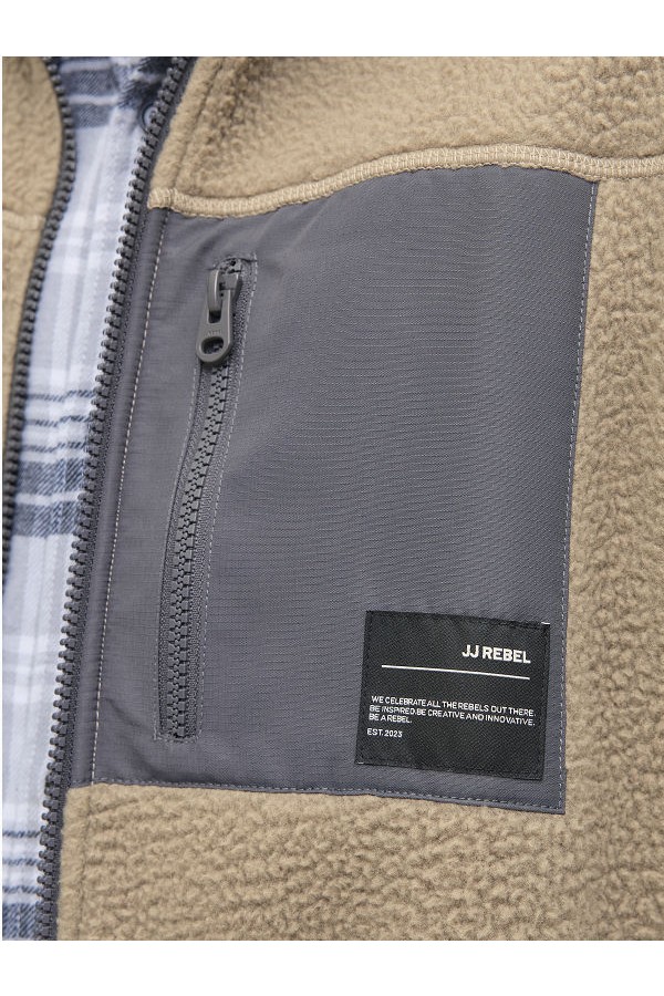 JREBAUSTIN TEDDY JACKET - ΜΠΕΖ