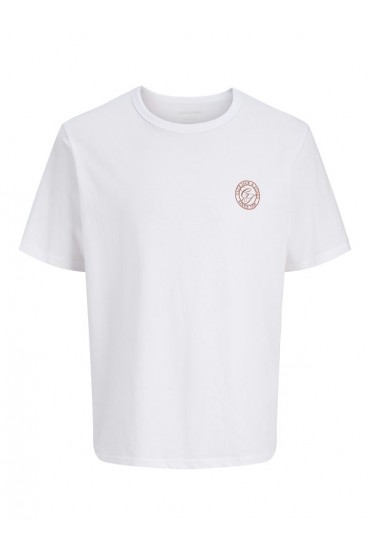 JJALLIANCE TEE SS CREW NECK LN - ΛΕΥΚΟ