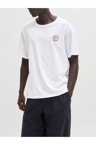 JJALLIANCE TEE SS CREW NECK LN - ΛΕΥΚΟ