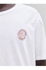 JJALLIANCE TEE SS CREW NECK LN - ΛΕΥΚΟ