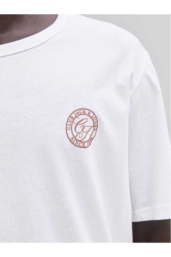 JJALLIANCE TEE SS CREW NECK LN - ΛΕΥΚΟ