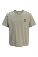 JJALLIANCE TEE SS CREW NECK LN - ΧΑΚΙ