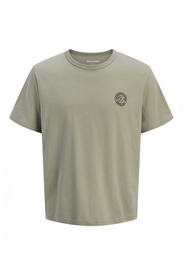 JJALLIANCE TEE SS CREW NECK LN - ΧΑΚΙ