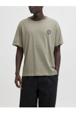 JJALLIANCE TEE SS CREW NECK LN - ΧΑΚΙ