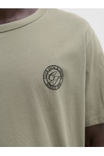 JJALLIANCE TEE SS CREW NECK LN - ΧΑΚΙ