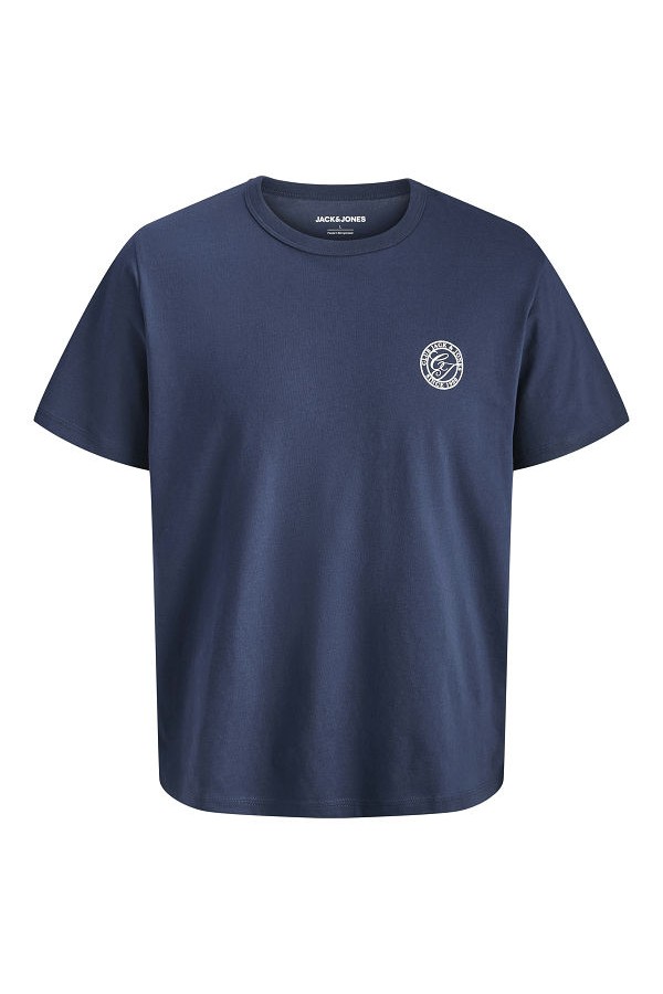 JJALLIANCE TEE SS CREW NECK LN - ΜΠΛΕ