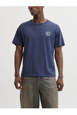 JJALLIANCE TEE SS CREW NECK LN - ΜΠΛΕ