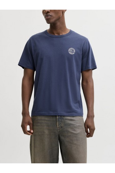 JJALLIANCE TEE SS CREW NECK LN - ΜΠΛΕ