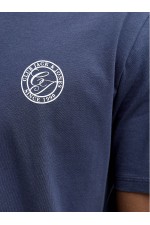 JJALLIANCE TEE SS CREW NECK LN - ΜΠΛΕ