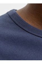 JJALLIANCE TEE SS CREW NECK LN - ΜΠΛΕ
