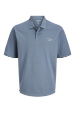 JJEARCHIVE GRAPHIC POLO SS LN - ΜΠΛΕ
