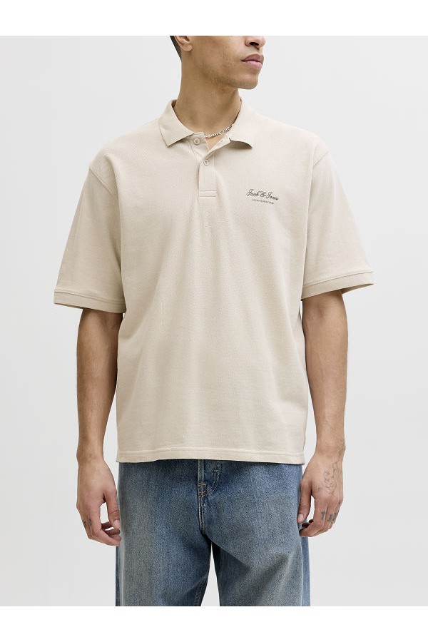 JJEARCHIVE GRAPHIC POLO SS LN - ΜΠΕΖ