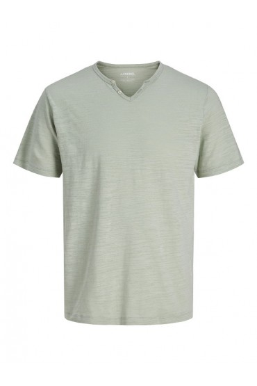 JREBWINDOM SPLIT NECK SS TEE - ΠΡΑΣΙΝΟ