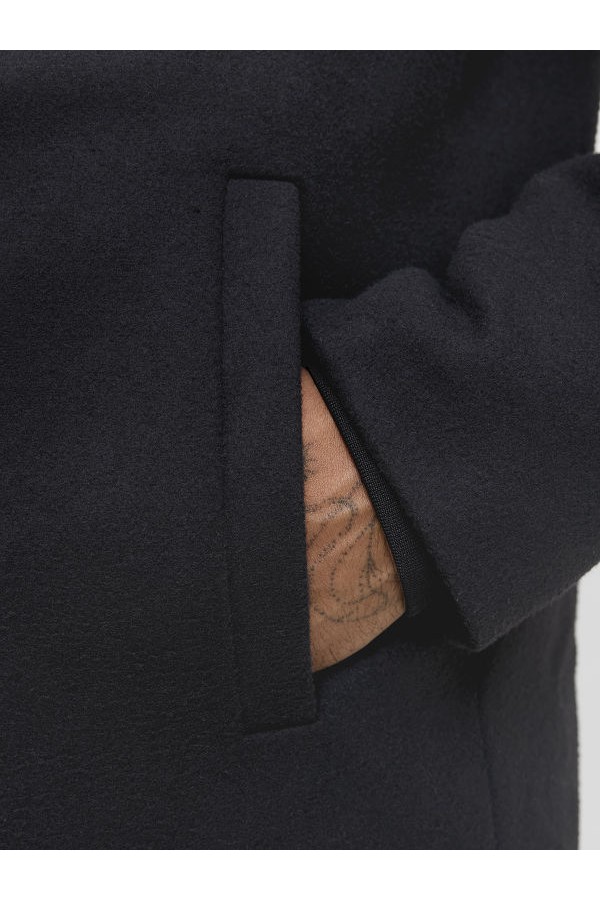 JJEDETROIT PEACOAT STYD AW25 - ΜΑΥΡΟ