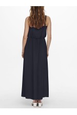 ONLNOVA LIFE VIS STRAP MAXI DRESS WVN - ΜΠΛΕ