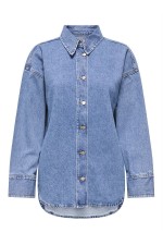 ONLSOPHIE L/S OVERSIZED DNM JKT SIK - ΜΠΛΕ