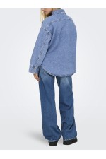 ONLSOPHIE L/S OVERSIZED DNM JKT SIK - ΜΠΛΕ