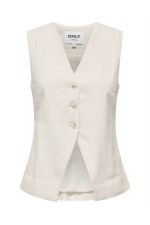 ONLTILA LIFE S/L WAISTCOAT TLR - ΛΕΥΚΟ