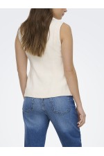 ONLTILA LIFE S/L WAISTCOAT TLR - ΛΕΥΚΟ