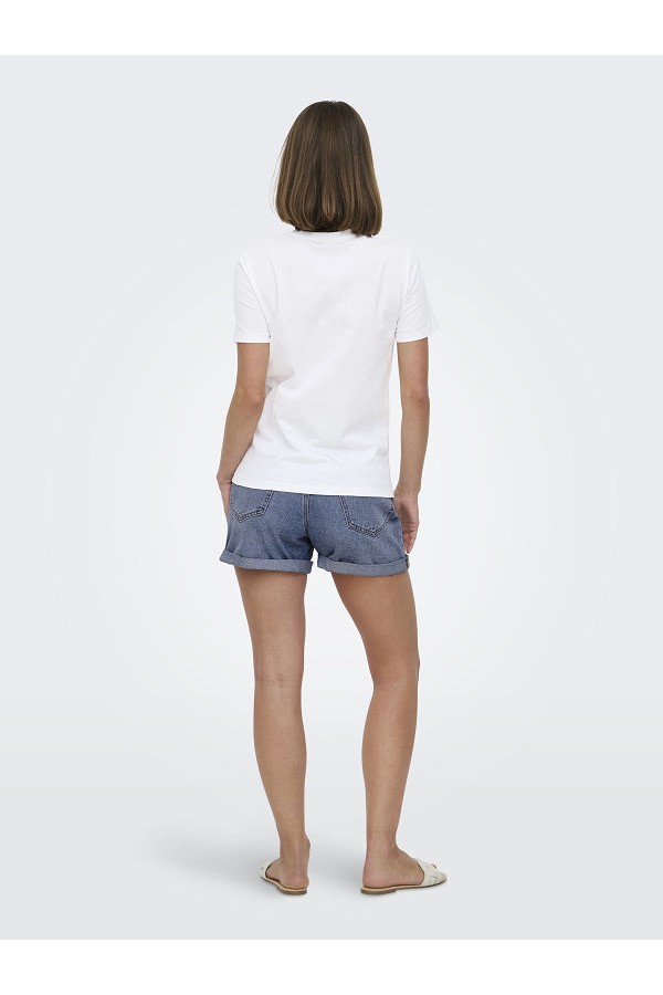ONLKITA S/S GLAM TOP BOX JRS - ΛΕΥΚΟ