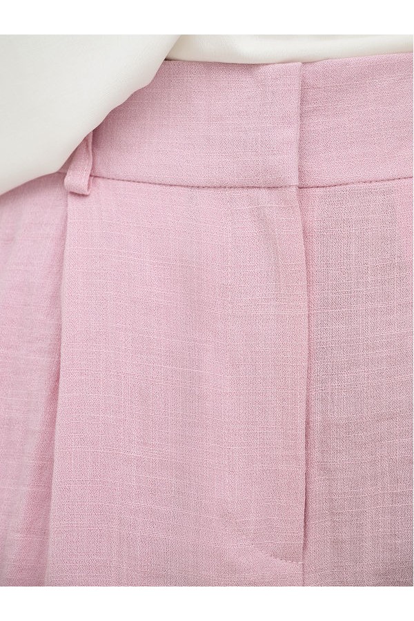 ONLITA HW LINEN LOOK SHORTS TLR - ΡΟΖ