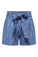 ONLNOVA AZURE TALIA SHORTS WVN - ΜΠΛΕ