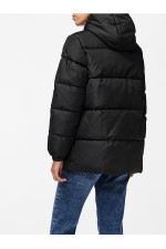 PCMADDIE PUFFER JACKET NOODS BC - ΜΑΥΡΟ
