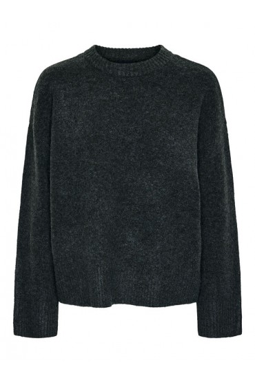 PCANA LS O-NECK KNIT PWP BC - ΓΚΡΙ