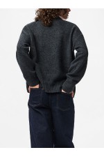 PCANA LS O-NECK KNIT PWP BC - ΓΚΡΙ