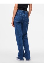 PCKELLY MW STRAIGHT JEANS - ΜΠΛΕ