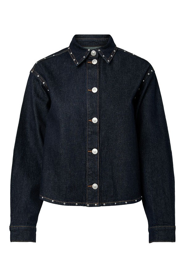 PCKARLA LS DENIM SHIRT D2D FSY PP - ΜΠΛΕ