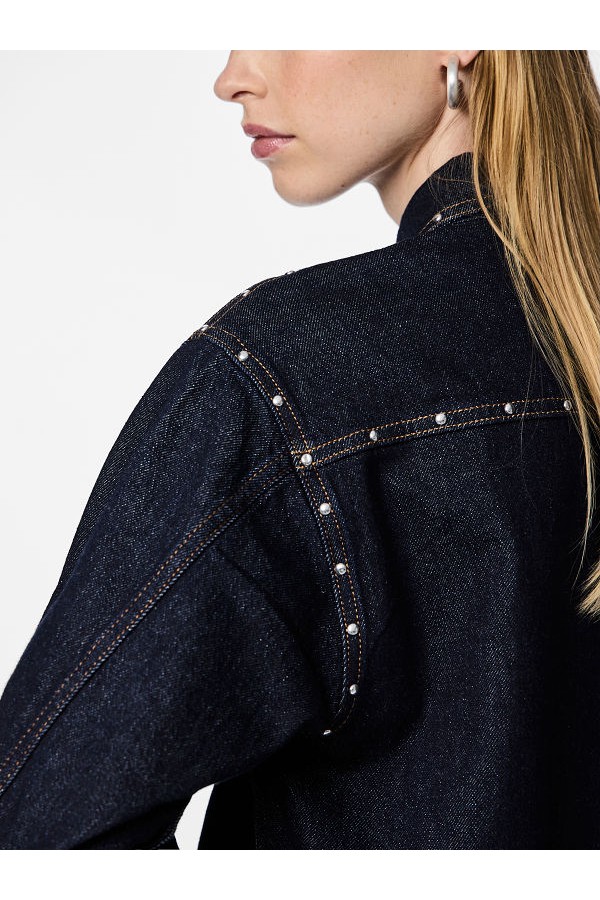 PCKARLA LS DENIM SHIRT D2D FSY PP - ΜΠΛΕ