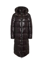 NMALLIE X-LONG SHINY PUFFER DD - ΜΑΥΡΟ