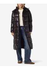 NMALLIE X-LONG SHINY PUFFER DD - ΜΑΥΡΟ