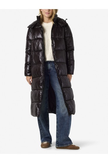NMALLIE X-LONG SHINY PUFFER DD - ΜΑΥΡΟ