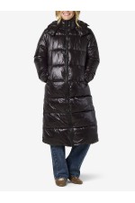 NMALLIE X-LONG SHINY PUFFER DD - ΜΑΥΡΟ