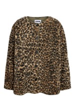 NMFELINE LOOSE TEDDY JACKET FWD - ΜΠΕΖ