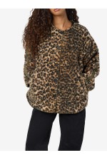 NMFELINE LOOSE TEDDY JACKET FWD - ΜΠΕΖ