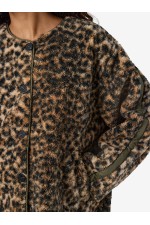NMFELINE LOOSE TEDDY JACKET FWD - ΜΠΕΖ